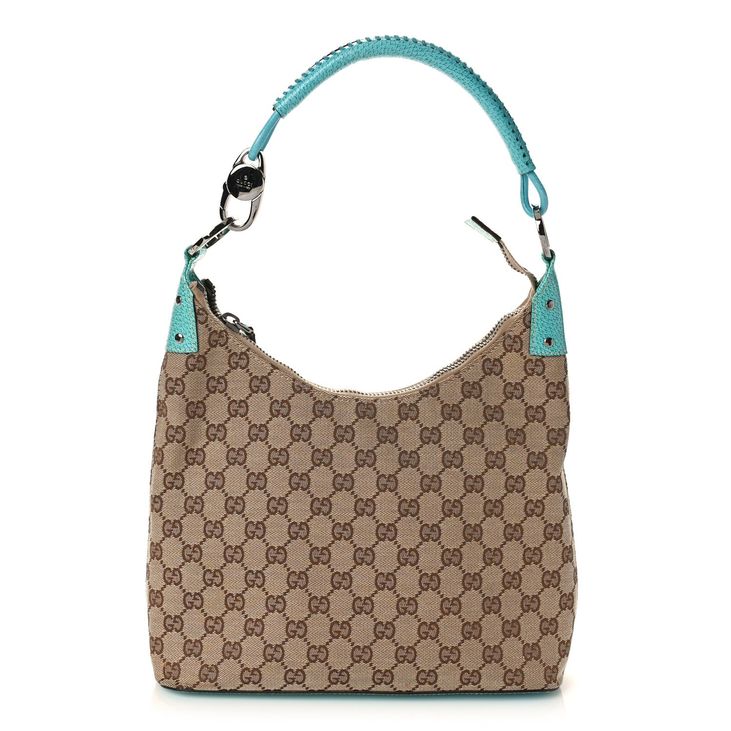 Gucci Monogram Shoulder Bag Turquoise 1 of 9