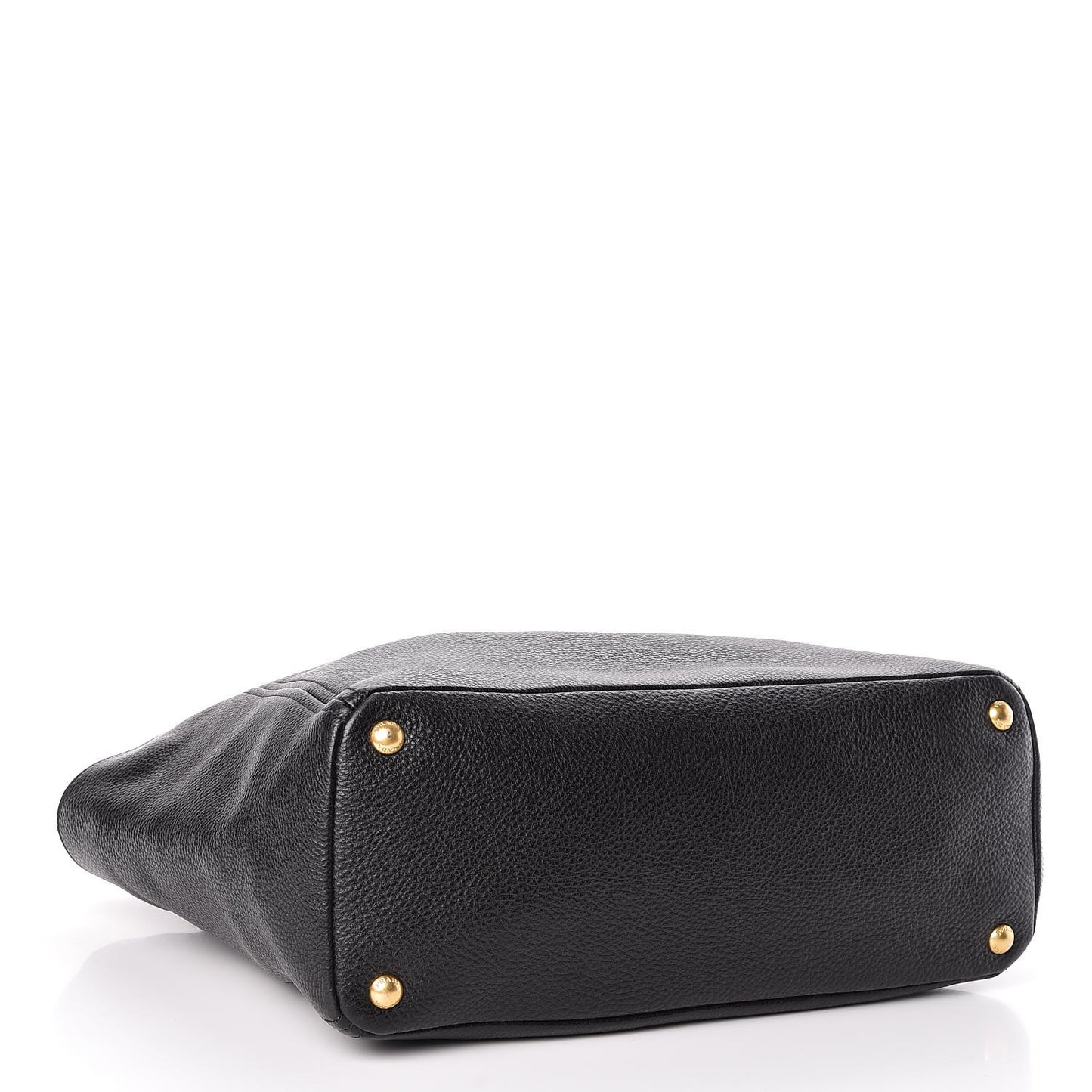 Vitello Daino Side Pocket Tote Black
