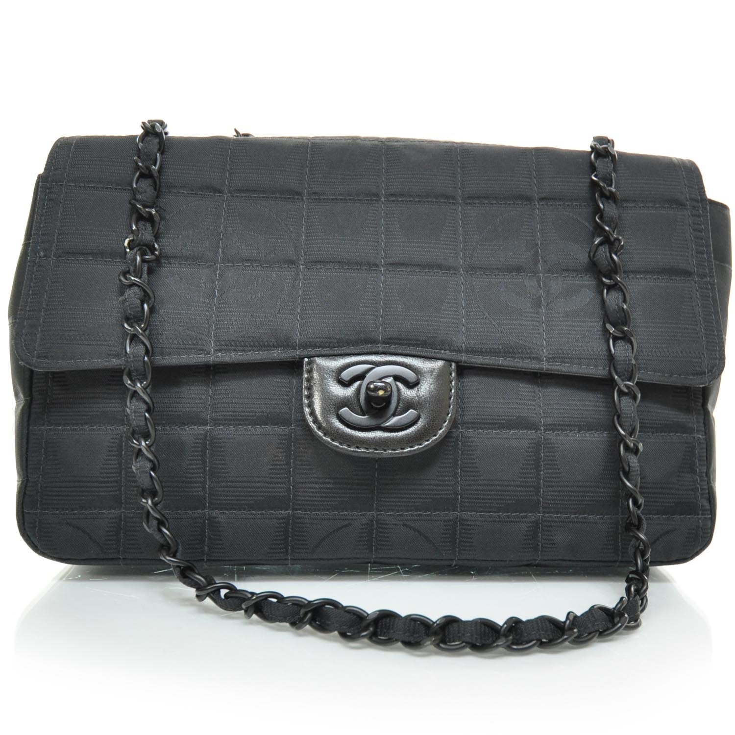 Chanel Nylon Travel Flap Black 3 of 10