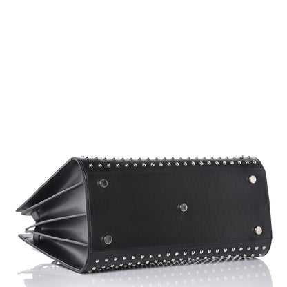 Saint Laurent Grain De Poudre Studded Small Sac De Jour Black 4 of 10