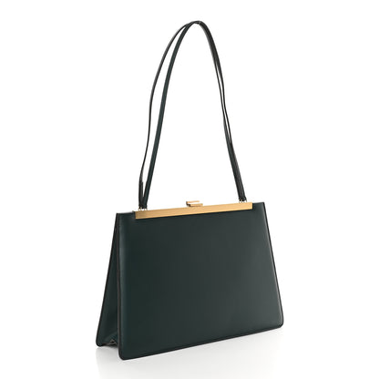 Celine Smooth Calfskin Medium Clasp Shoulder Bag Forest 2 of 10