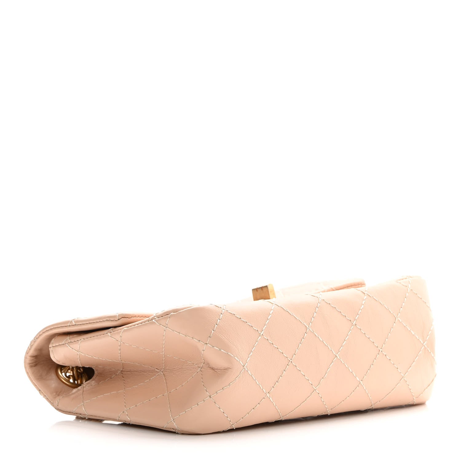 Chanel Aged Calfskin Quilted 2.55 Reissue Mini Flap Beige 4 of 12