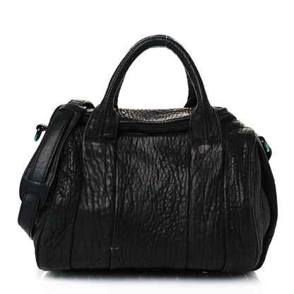 Alexander Wang Pebbled Lambskin Rockie Black Iridescent Hardware 1 of 10