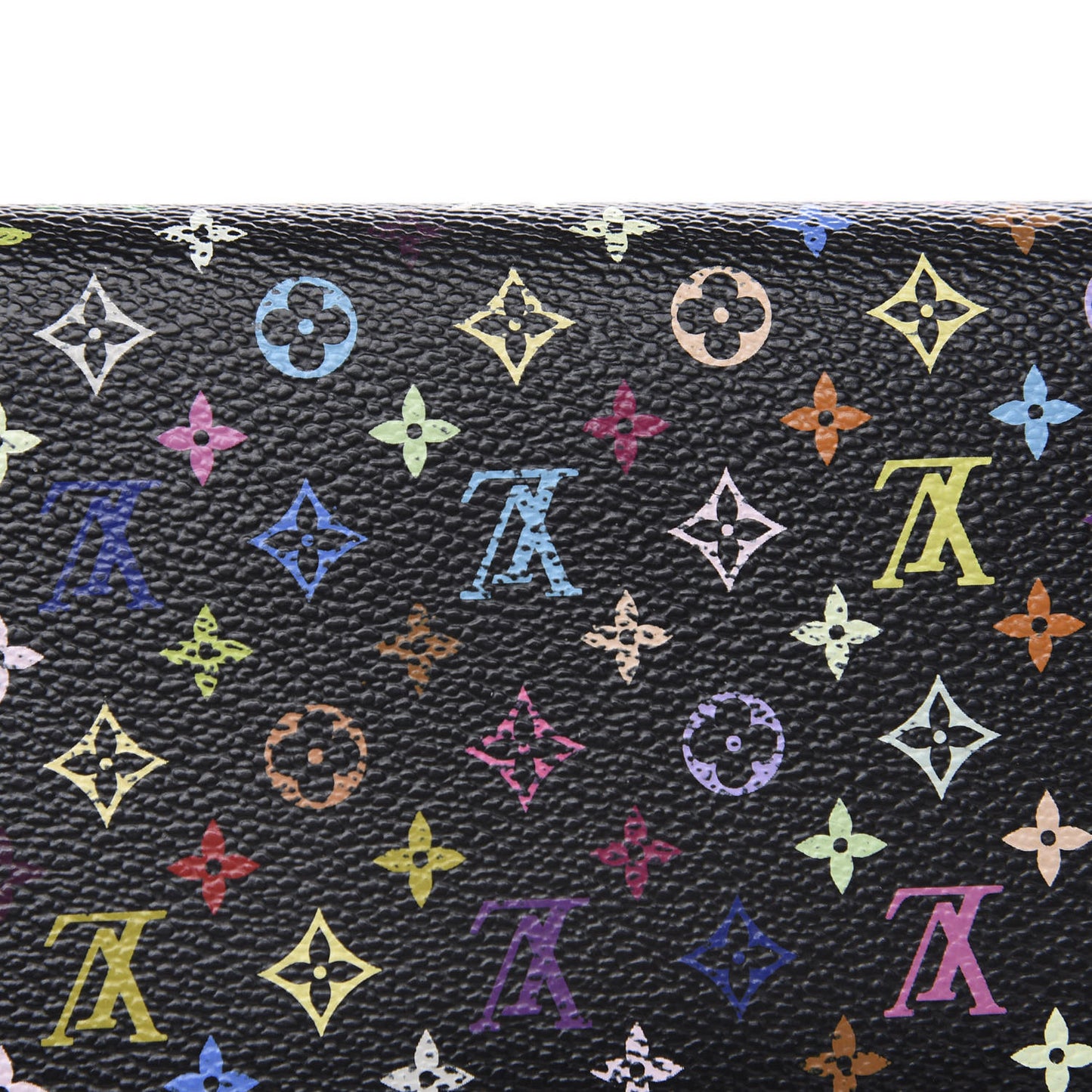 Monogram Multicolor Sarah Wallet Black Violet