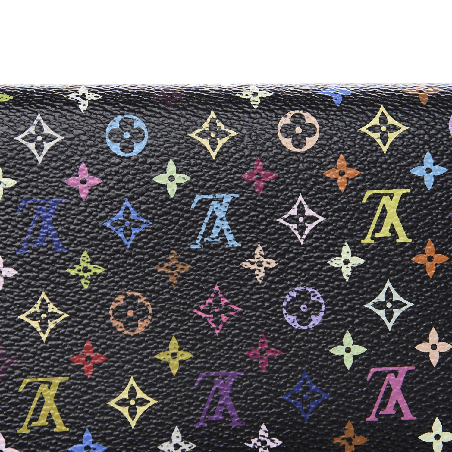 Louis Vuitton Monogram Multicolor Sarah Wallet Black Violet 10 of 11