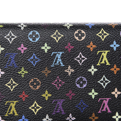 Louis Vuitton Monogram Multicolor Sarah Wallet Black Violet 10 of 11