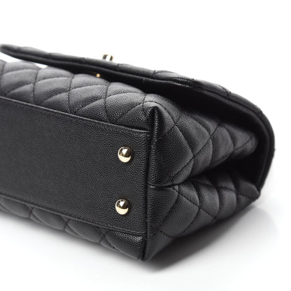 Chanel Caviar Quilted Mini Coco Handle Flap Black 7 of 11