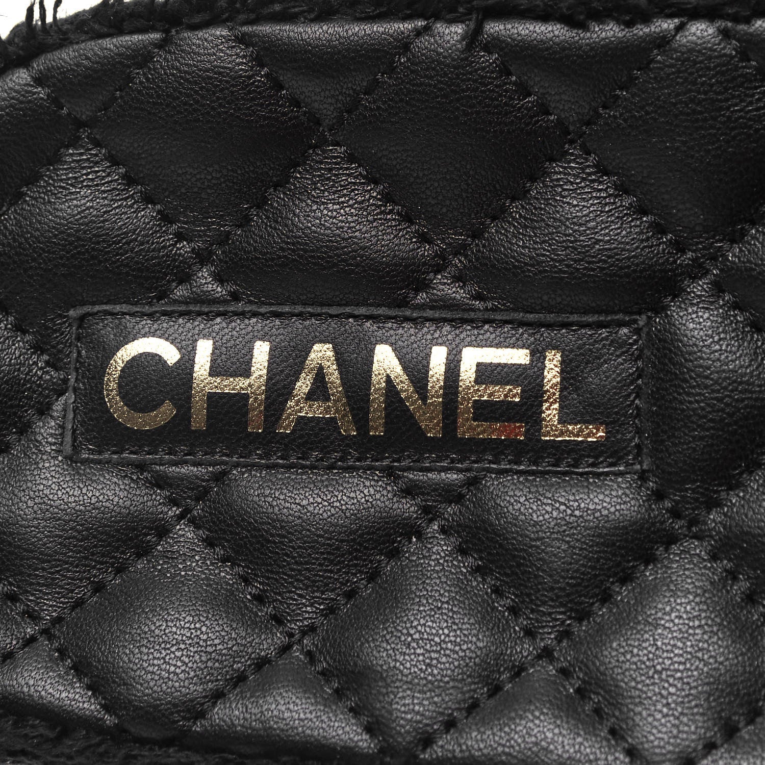 Chanel Terry Cloth Lambskin CC Sandals 40 Black 7 of 7