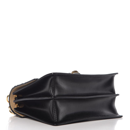 Fendi Vitello Liberty FF 1974 Embossed Small Kan I Shoulder Bag Black 4 of 8