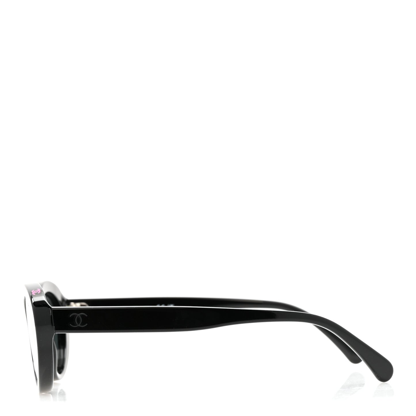 Acetate Oval Sunglasses 5416 Black Pink