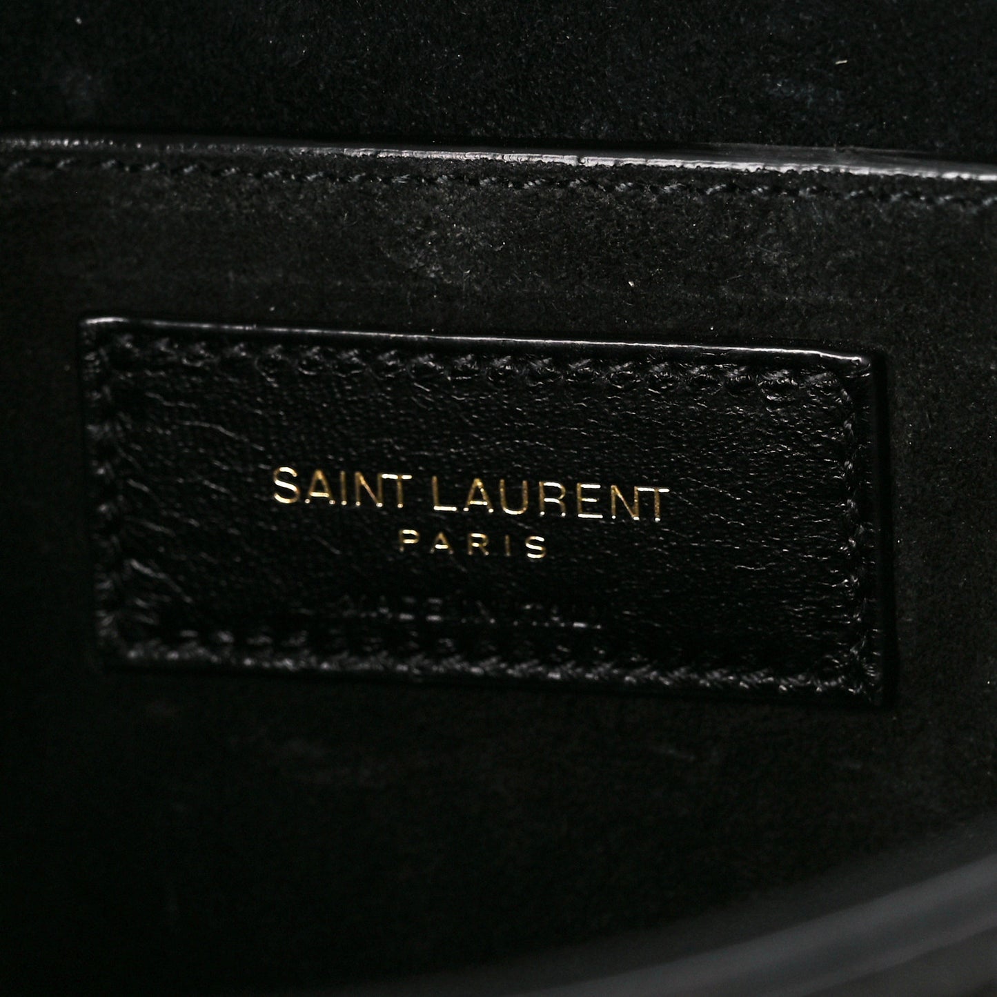 Patent Quilted Le 57 Diamond Shoulder Bag Black