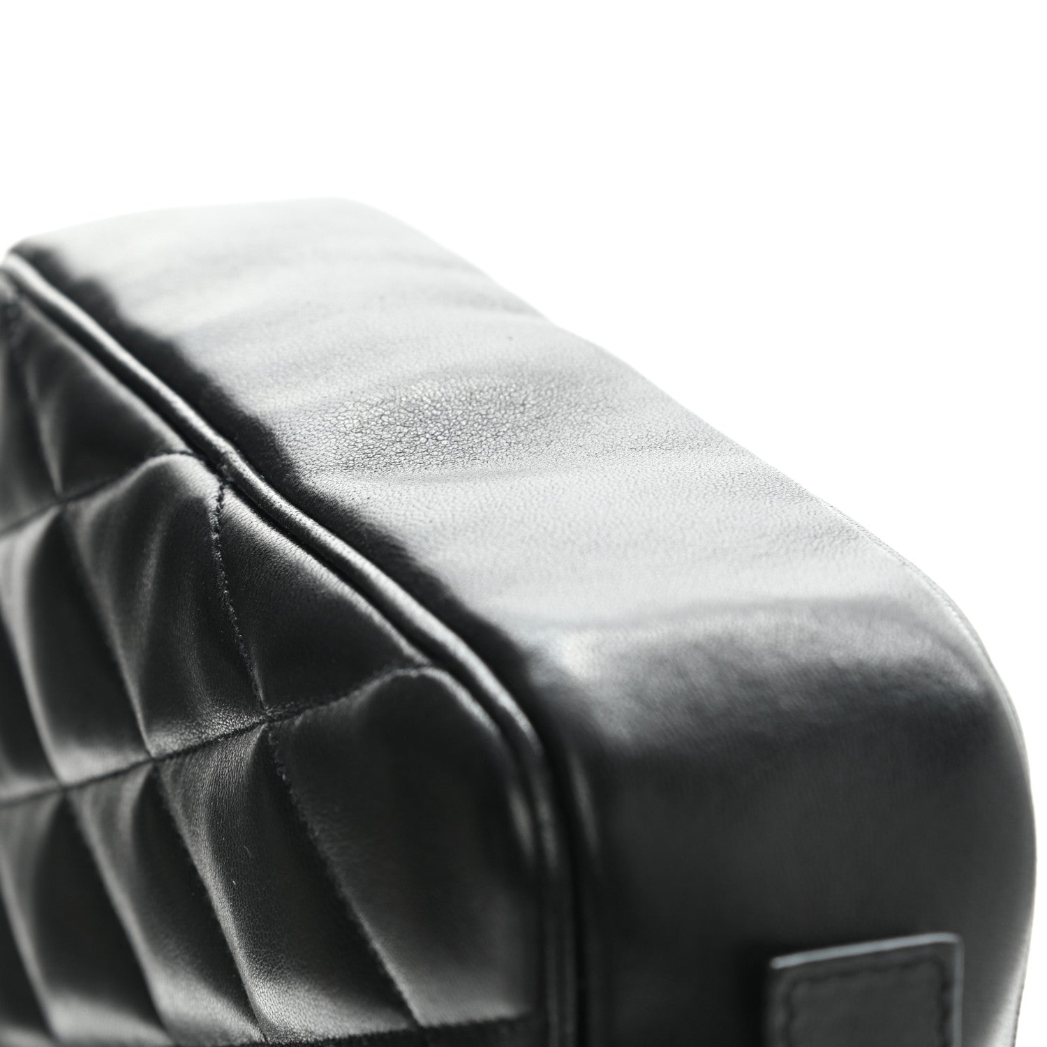 Saint Laurent Lambskin Quilted Lolita Cosmetic Pouch Black 8 of 8