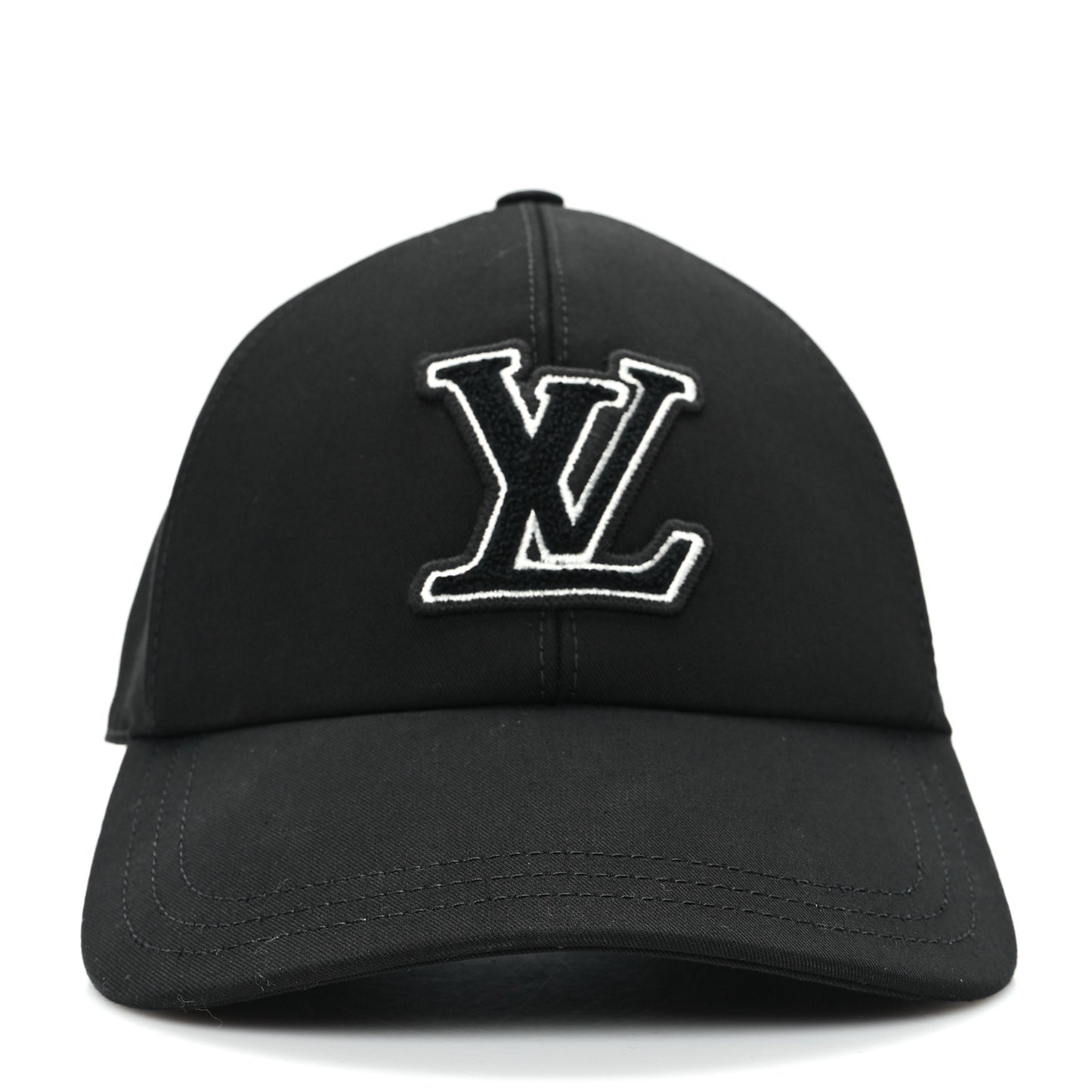 Cotton LV Signature Cap M Black