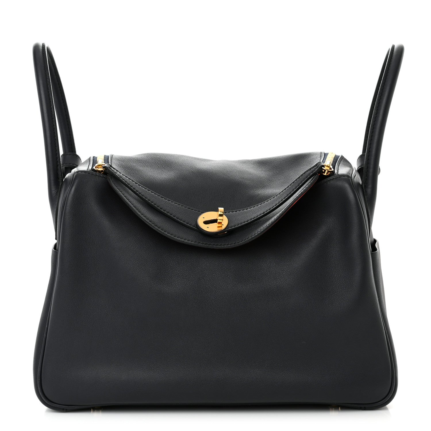 Hermes Swift Verso Lindy 30 Bleu Indigo Orange Poppy 1 of 16