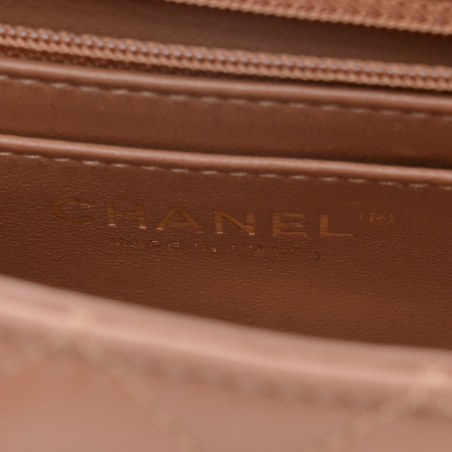 Chanel Lambskin Quilted Mini Rectangular Flap Brown 6 of 11
