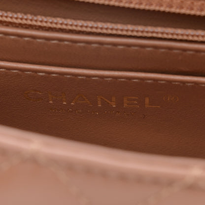 Chanel Lambskin Quilted Mini Rectangular Flap Brown 6 of 11