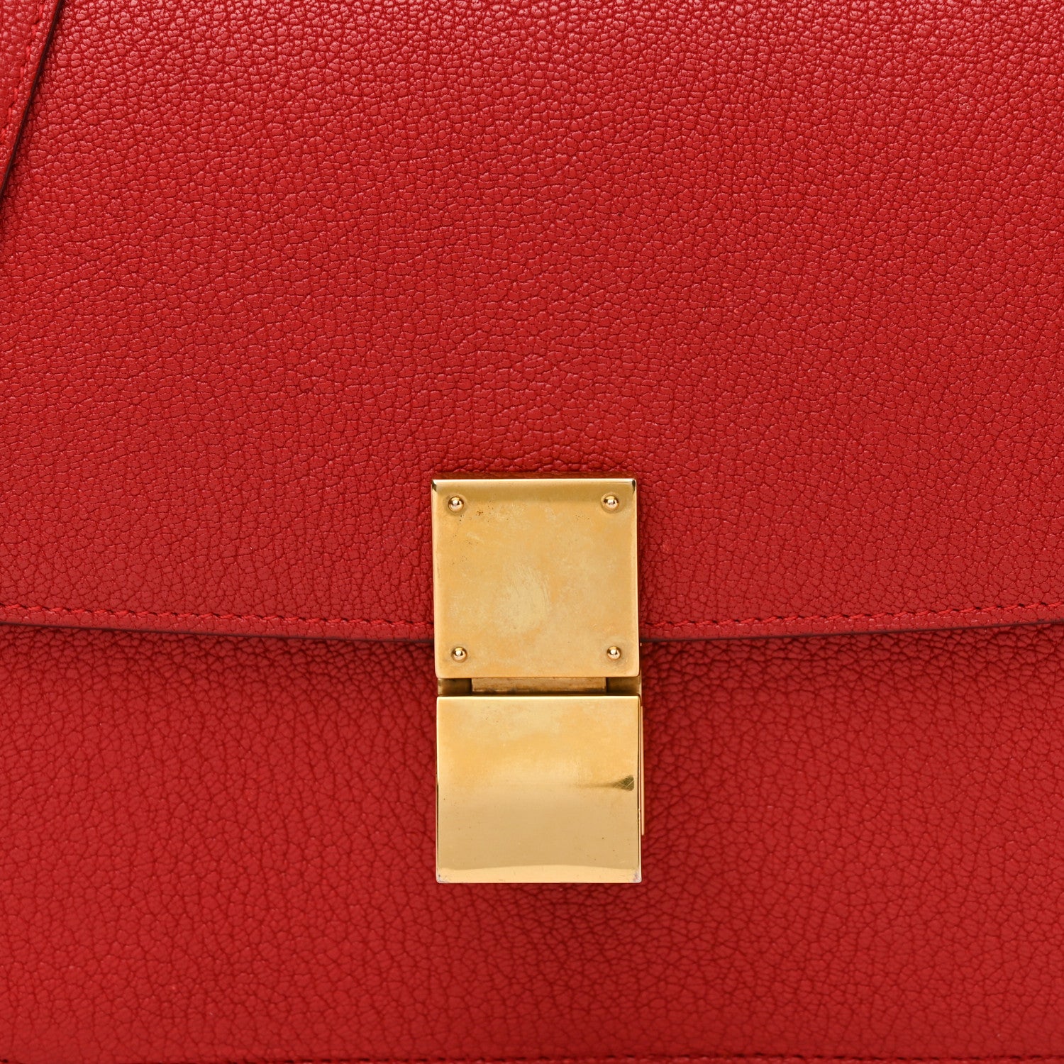 Celine Goatskin Medium Classic Box Flap Bag Carmin 8 of 14