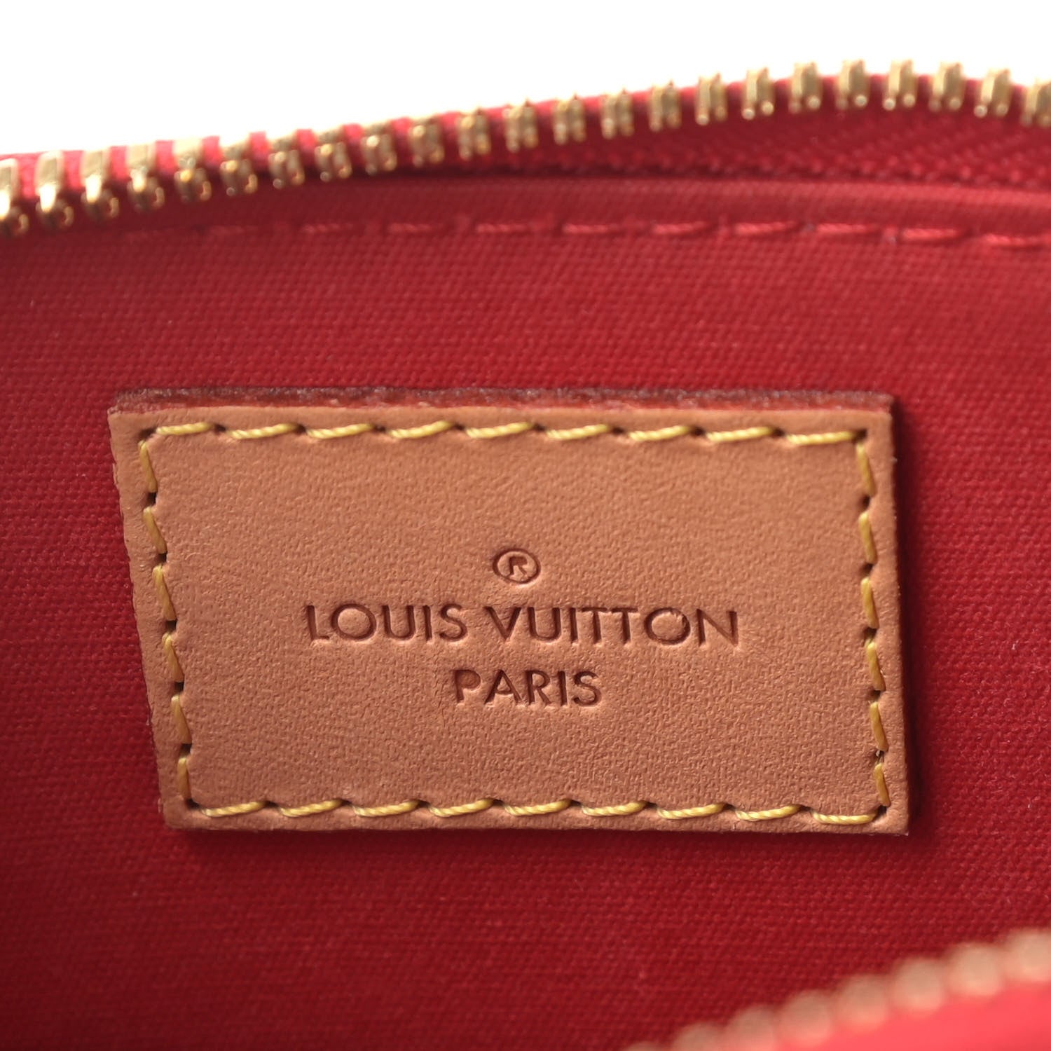 Louis Vuitton Vernis Alma BB Cherry 6 of 9