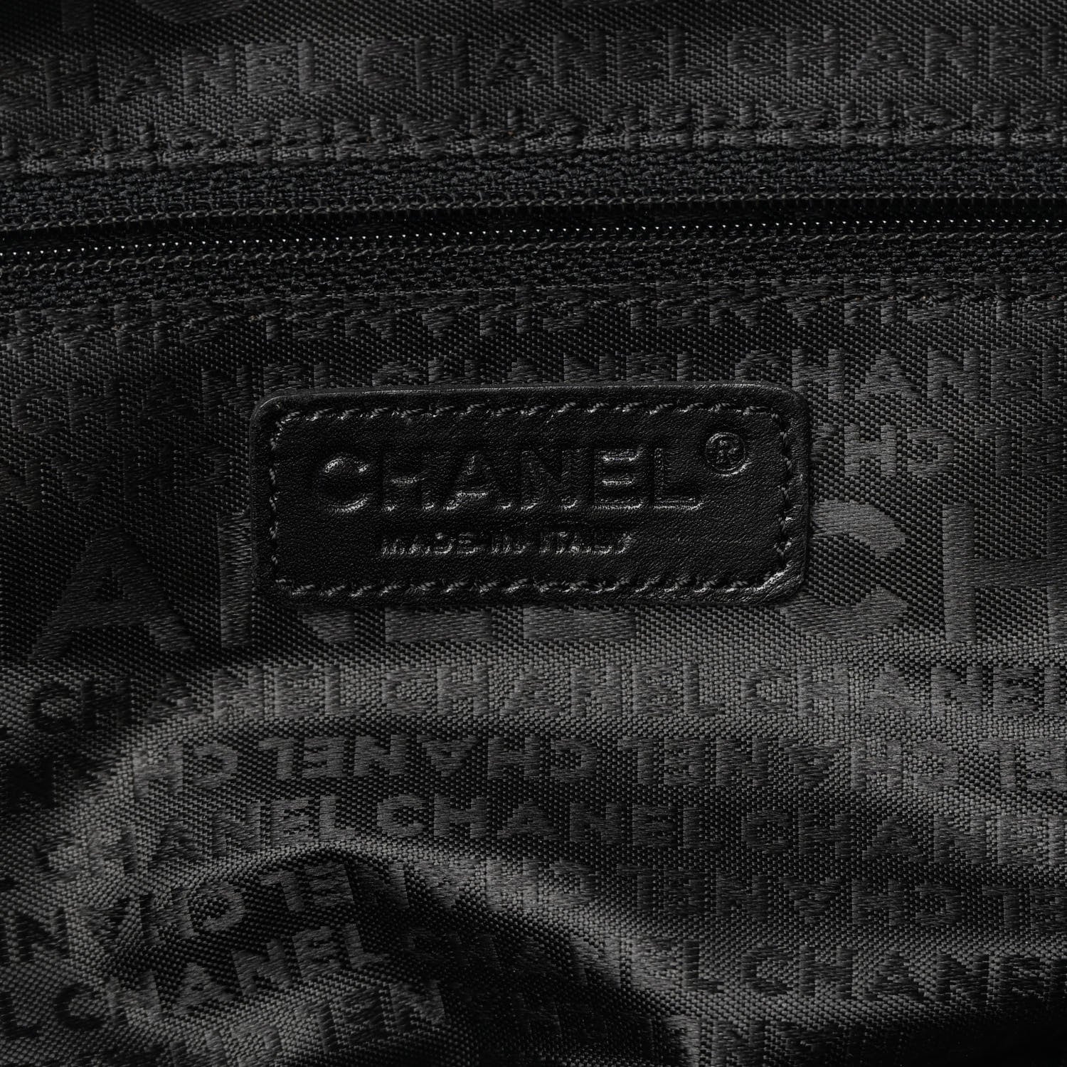 Chanel Caviar Square Stitched Bowler Black 5 of 12
