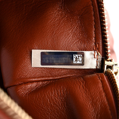 Chloe Lambskin Woven Wooden C Shoulder Bag Sepia Brown 8 of 12
