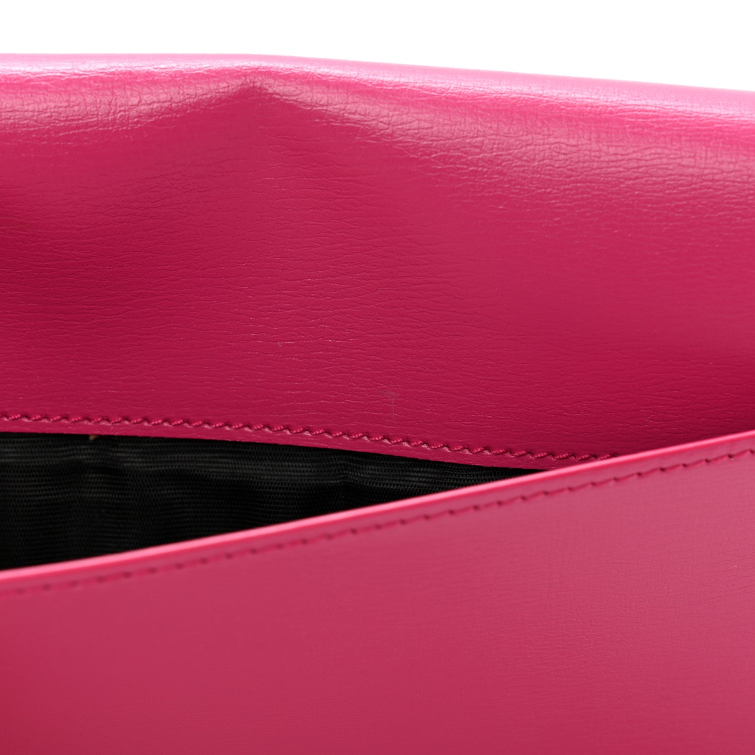 Saint Laurent Smooth Calfskin Monogram Phone Holder Crossbody Fuchsia Couture 14 of 15