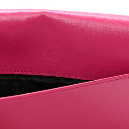 Saint Laurent Smooth Calfskin Monogram Phone Holder Crossbody Fuchsia Couture 14 of 15
