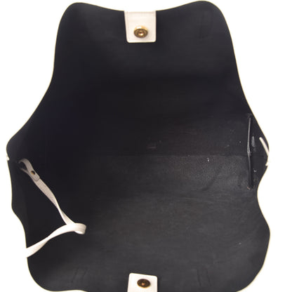 Saint Laurent Calfskin Large Shopping Tote Porcellana 6 of 14