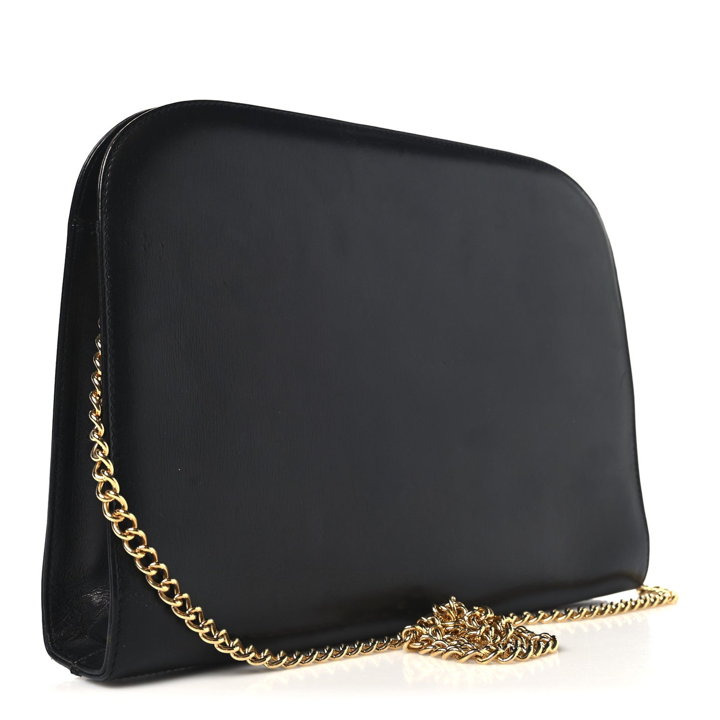 Calfskin Diana Chain Shoulder Bag Black