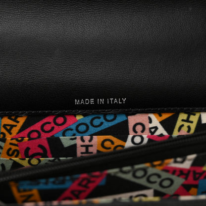 Chanel Lambskin Quilted Metal Top Handle Crossbody Flap Black 7 of 11