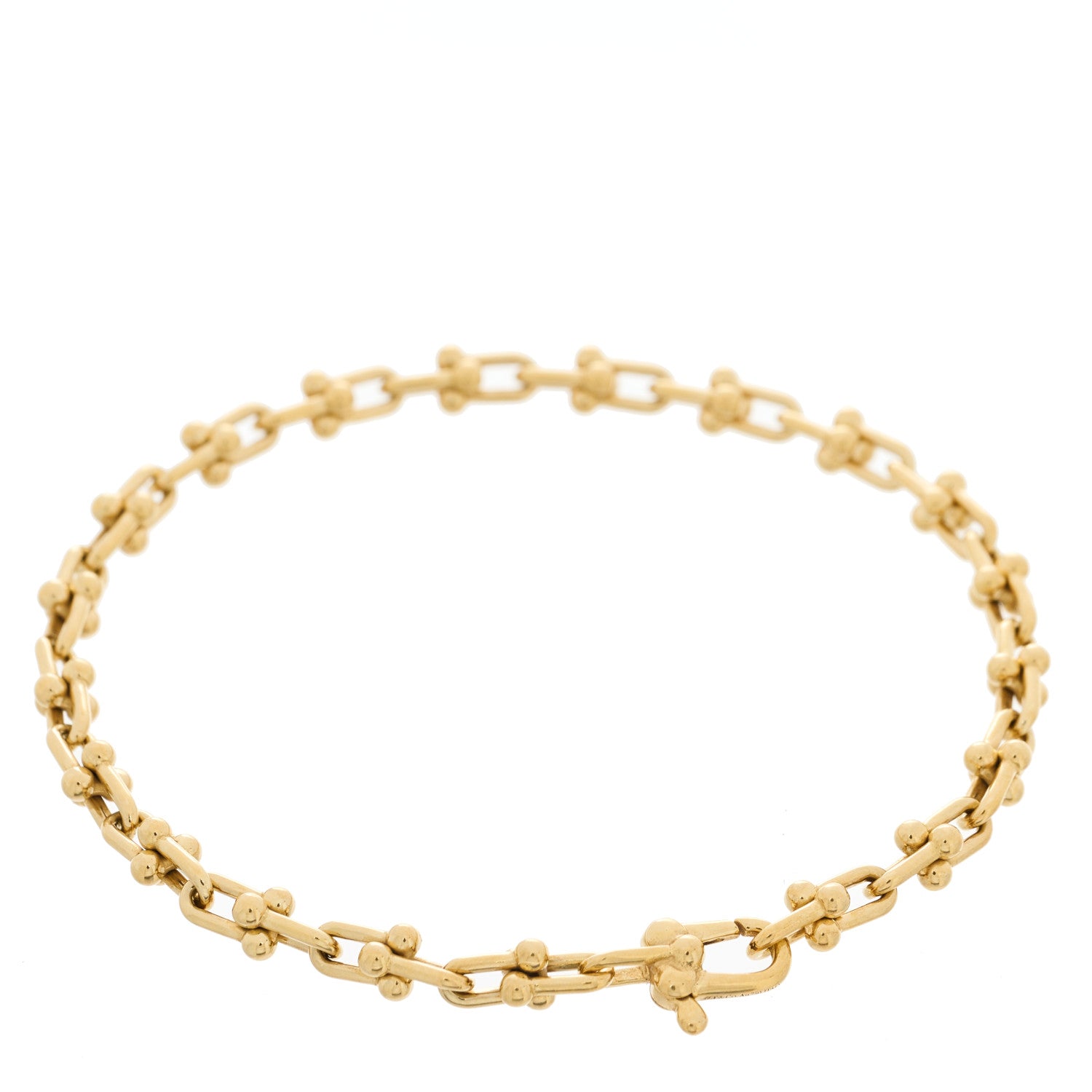 Tiffany 18K Yellow Gold Micro HardWear Link Bracelet 2 of 4