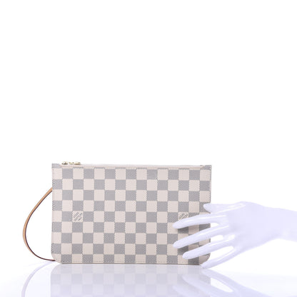 Louis Vuitton Damier Azur Neverfull MM GM Pochette 2 of 7
