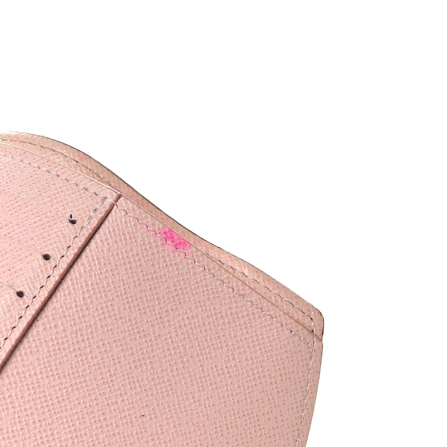 Damier Ebene Victorine Wallet Rose Ballerine