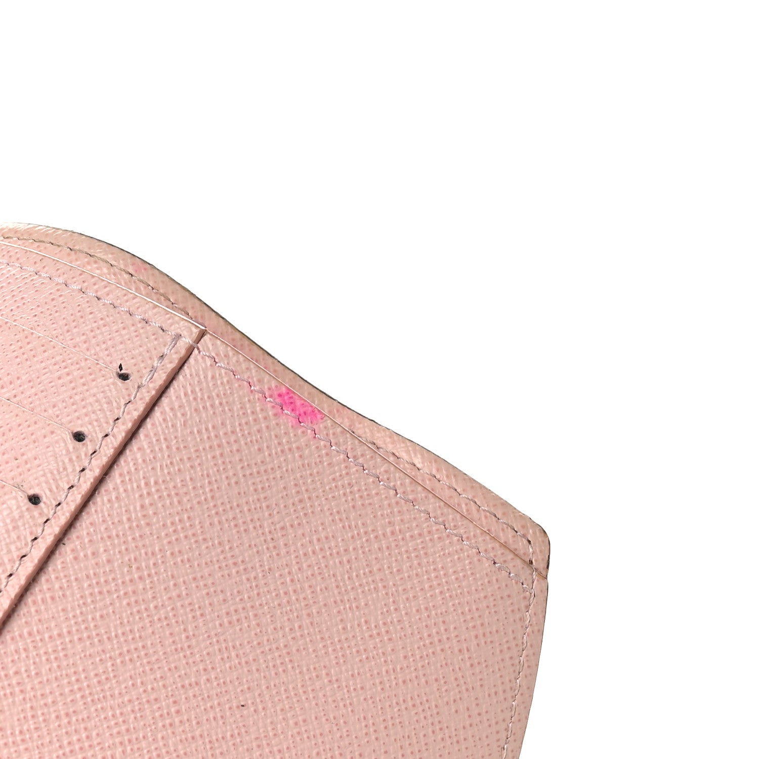 Louis Vuitton Damier Ebene Victorine Wallet Rose Ballerine 8 of 11