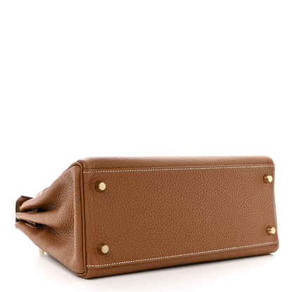 Hermes Togo Kelly Retourne 28 Gold 4 of 11