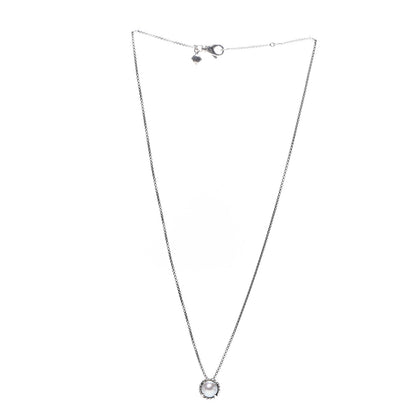 David Yurman Sterling Silver Pearl 8mm Petite Chatelaine Pendant Necklace 3 of 6