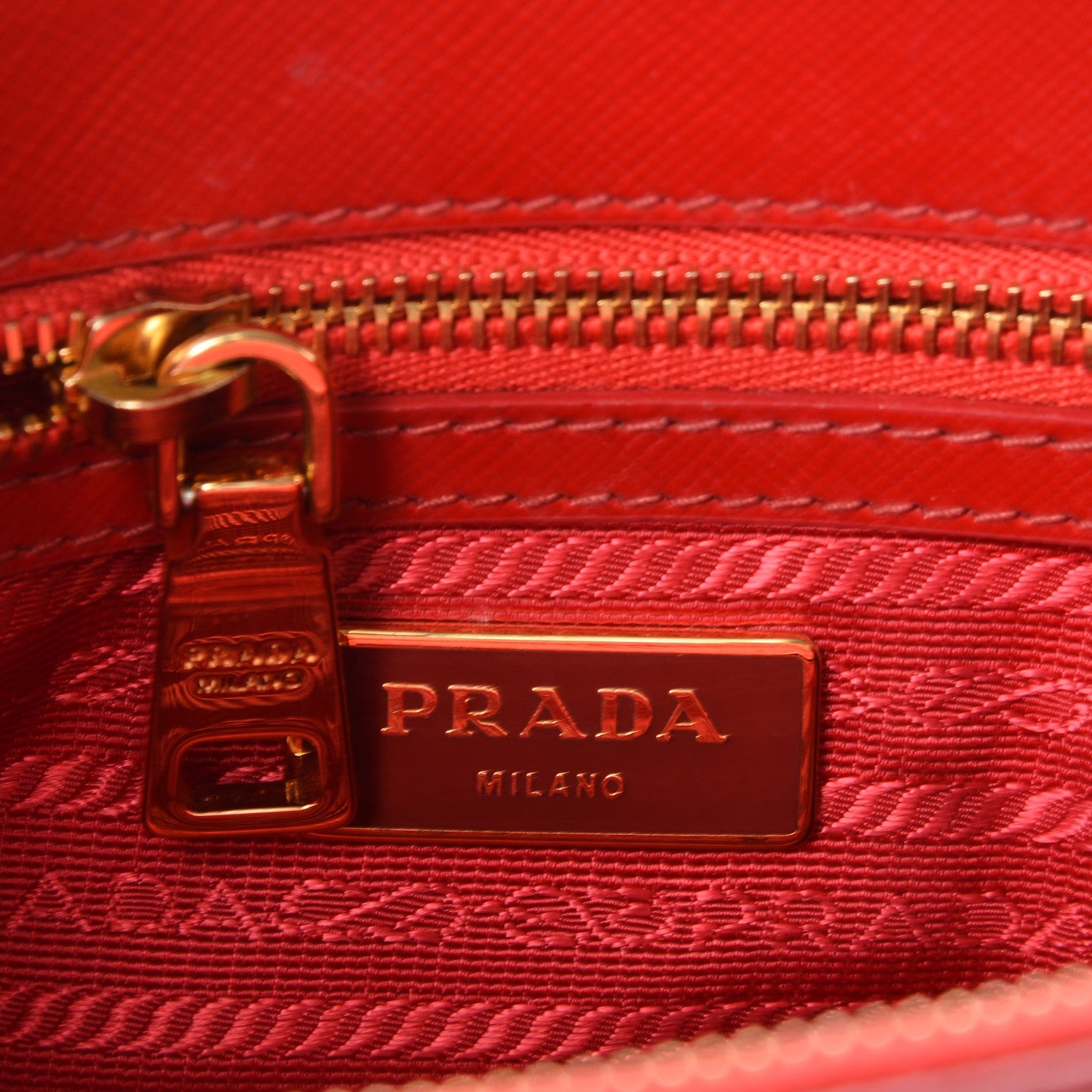 Prada Saffiano Vernice Mini Galleria Double Zip Tote Rosso 6 of 8