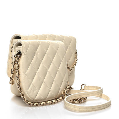 Chanel Lambskin Quilted Side Packs White 3 of 16