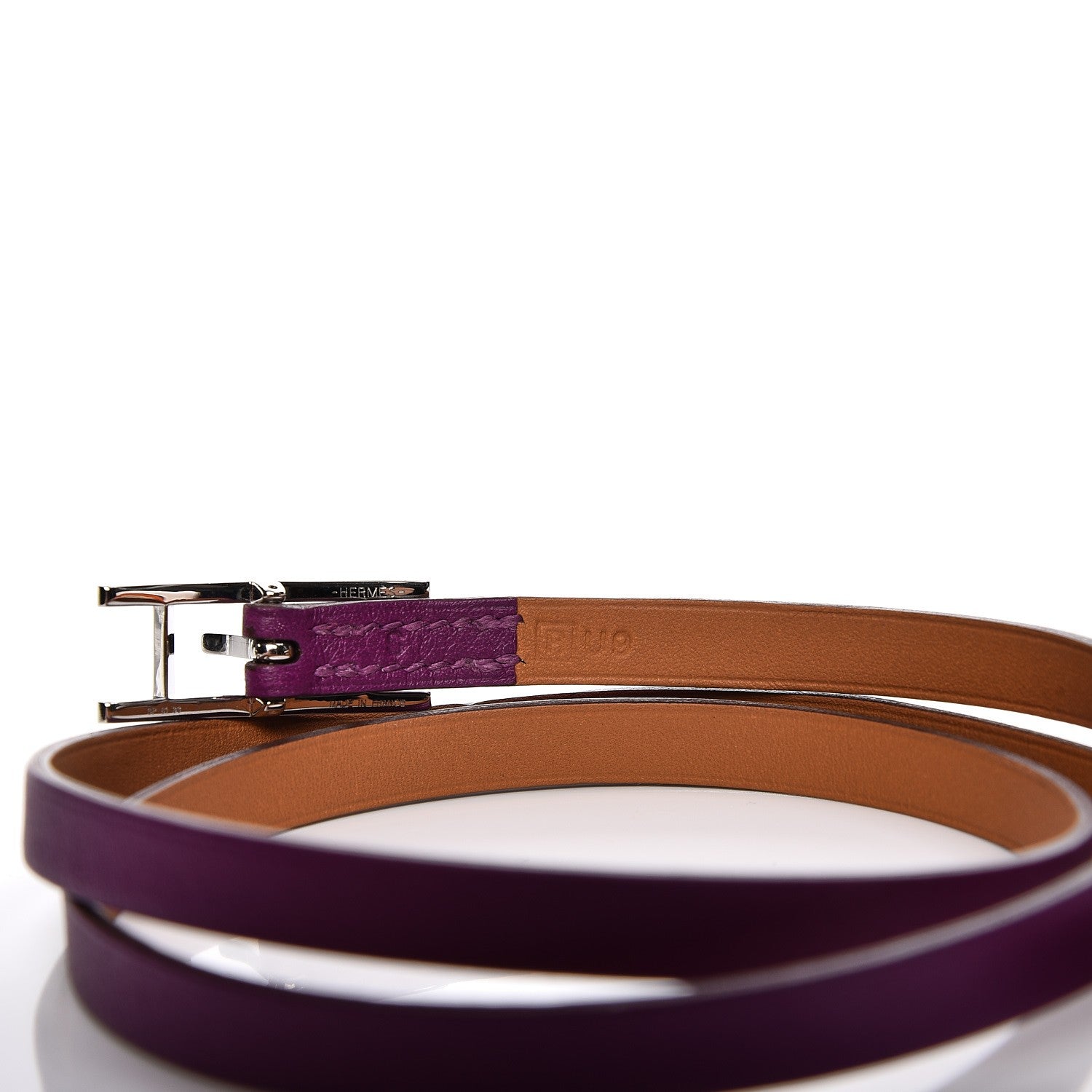 Hermes Swift Hapi 3 MM Triple Tour Wrap Bracelet S Anemone 5 of 7