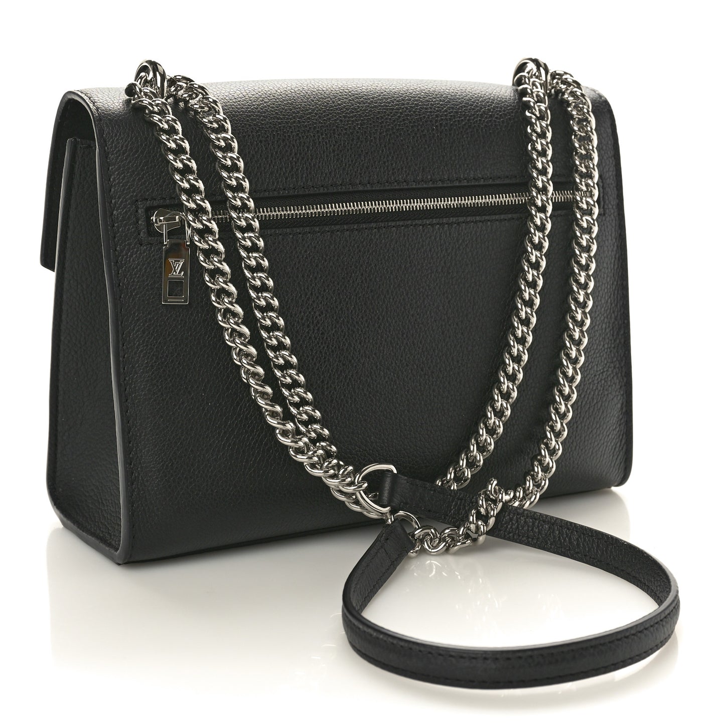 Soft Calfskin My Lockme Chain Bag BB Black