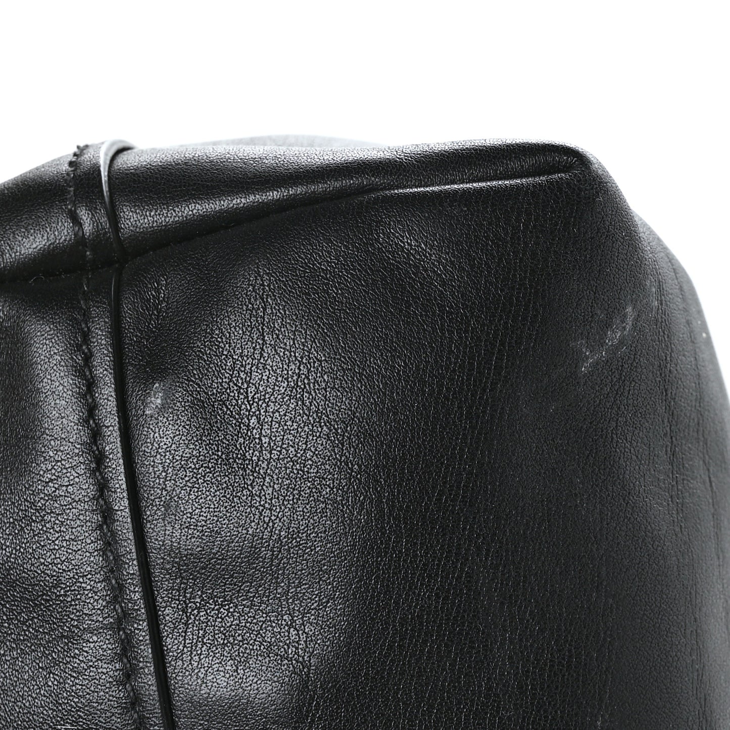 Soft Calf Shopping Tote Black