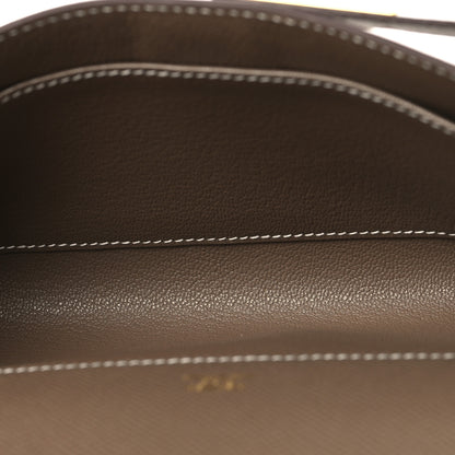Hermes Epsom Kelly Cut Clutch Pochette Etoupe 5 of 11