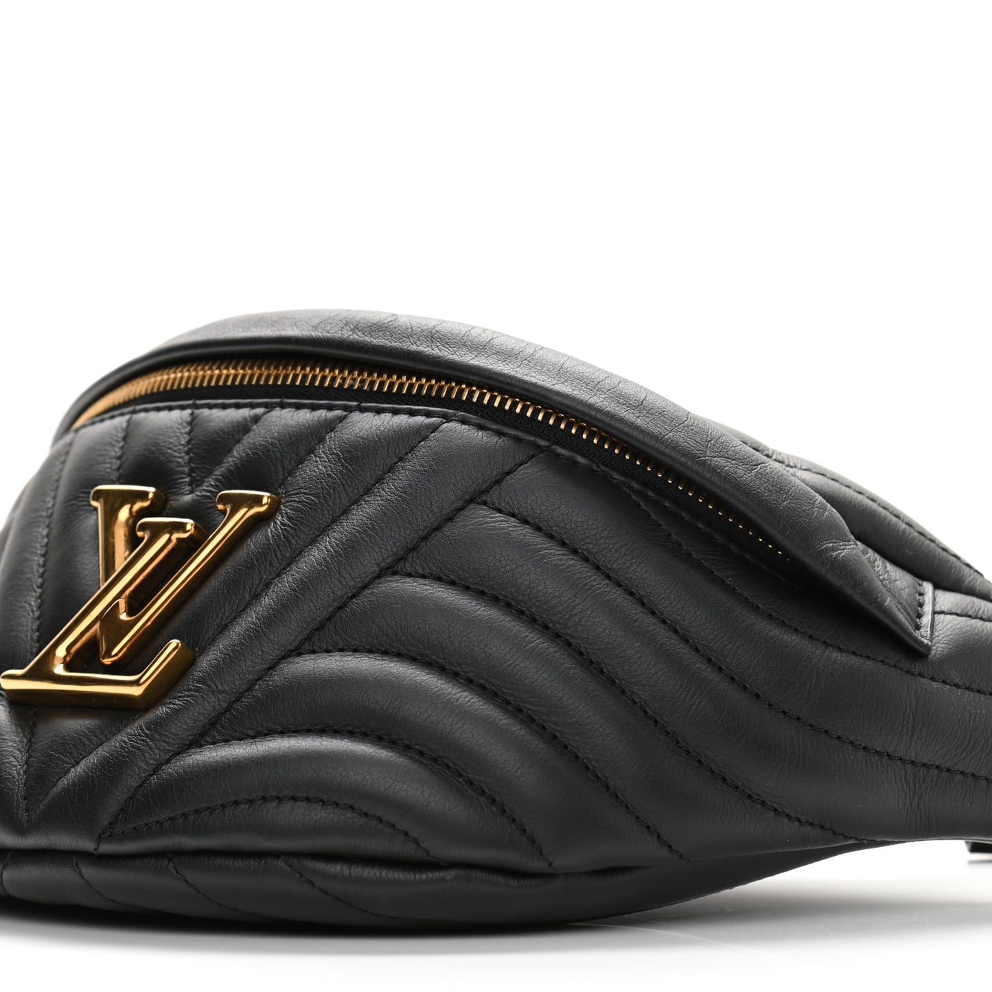 Calfskin Quilted New Wave Bumbag Black
