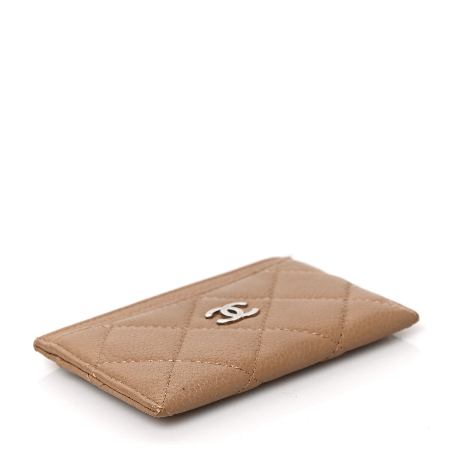 Chanel Caviar Quilted Card Holder Beige 4 of 7
