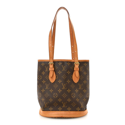 Louis Vuitton Monogram Petit Bucket 23 1 of 15