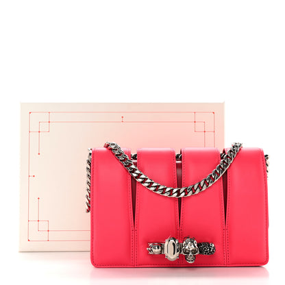 Alexander McQueen Calfskin Small Slash Bag Fuscia Lipstick 13 of 13