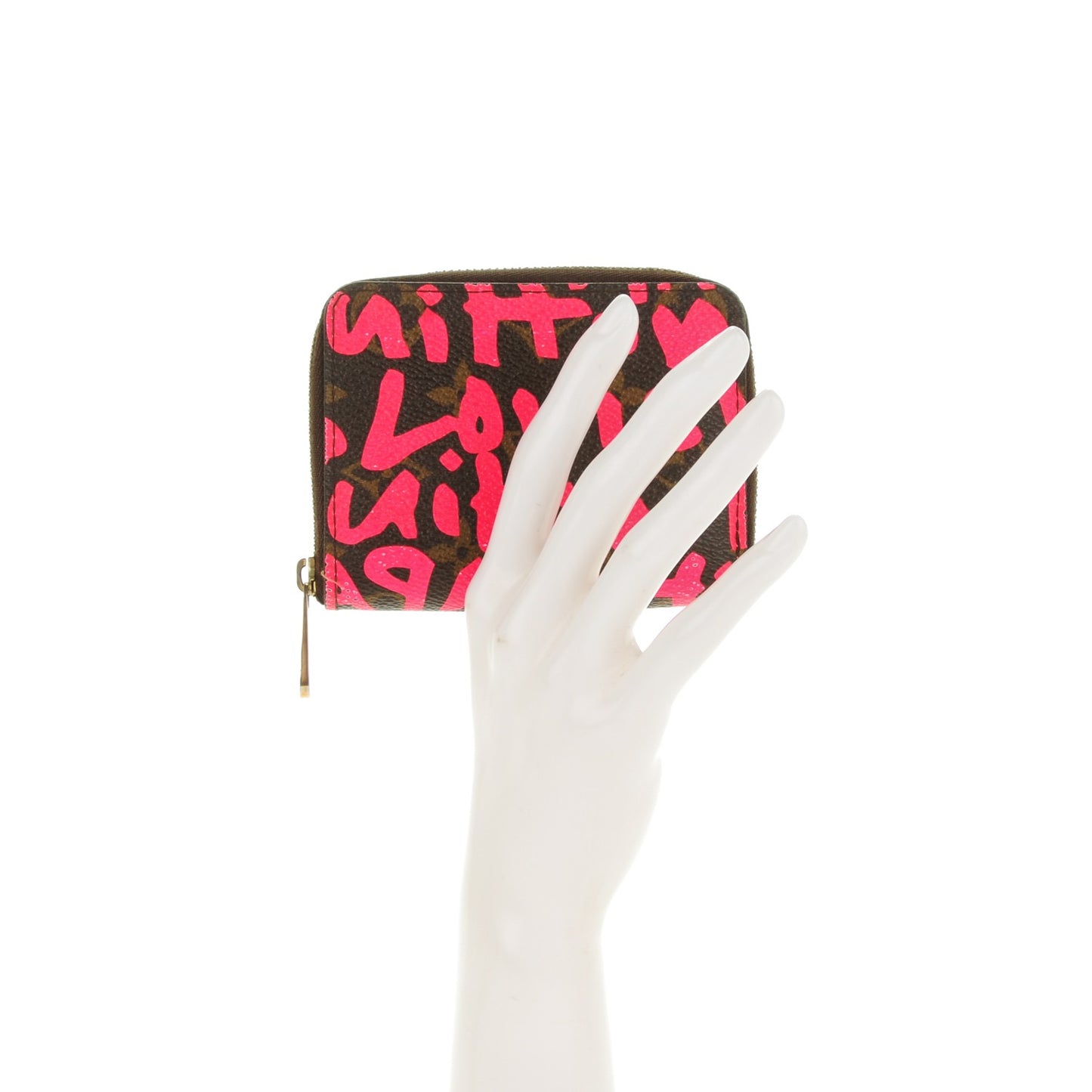 Monogram Graffiti Zippy Coin Purse Fuchsia