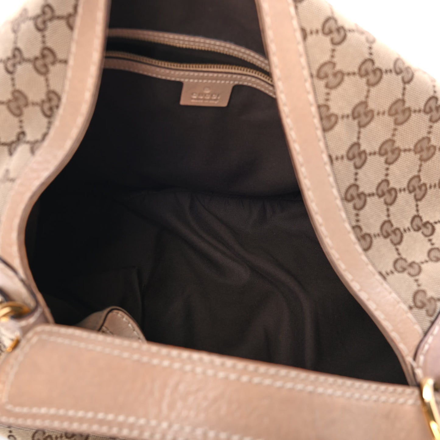 Monogram Large Jockey Hobo Beige