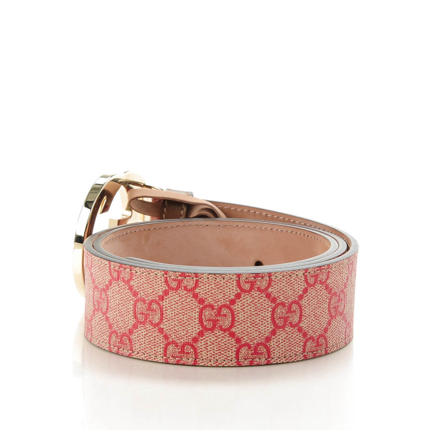 Gucci GG Plus Monogram Interlocking G Belt 85 34 Red 3 of 6