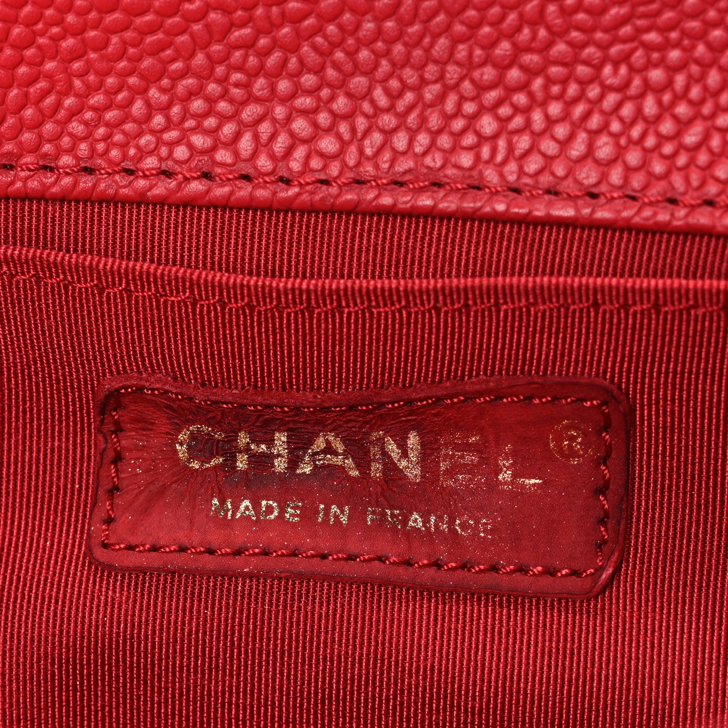 Chanel Caviar Quilted Medium Boy Flap Red 6 of 11