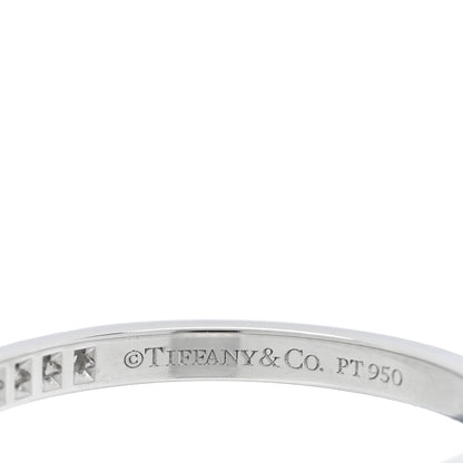 Tiffany Platinum Diamond .17ctw Half Circle Soleste Band Ring 54 7 4 of 4